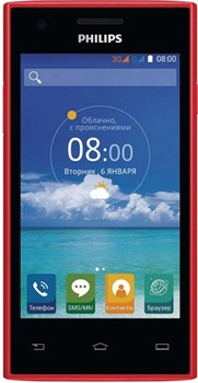 Philips S309 Xenium Dual Sim Red